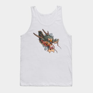 japanese dragon Tank Top